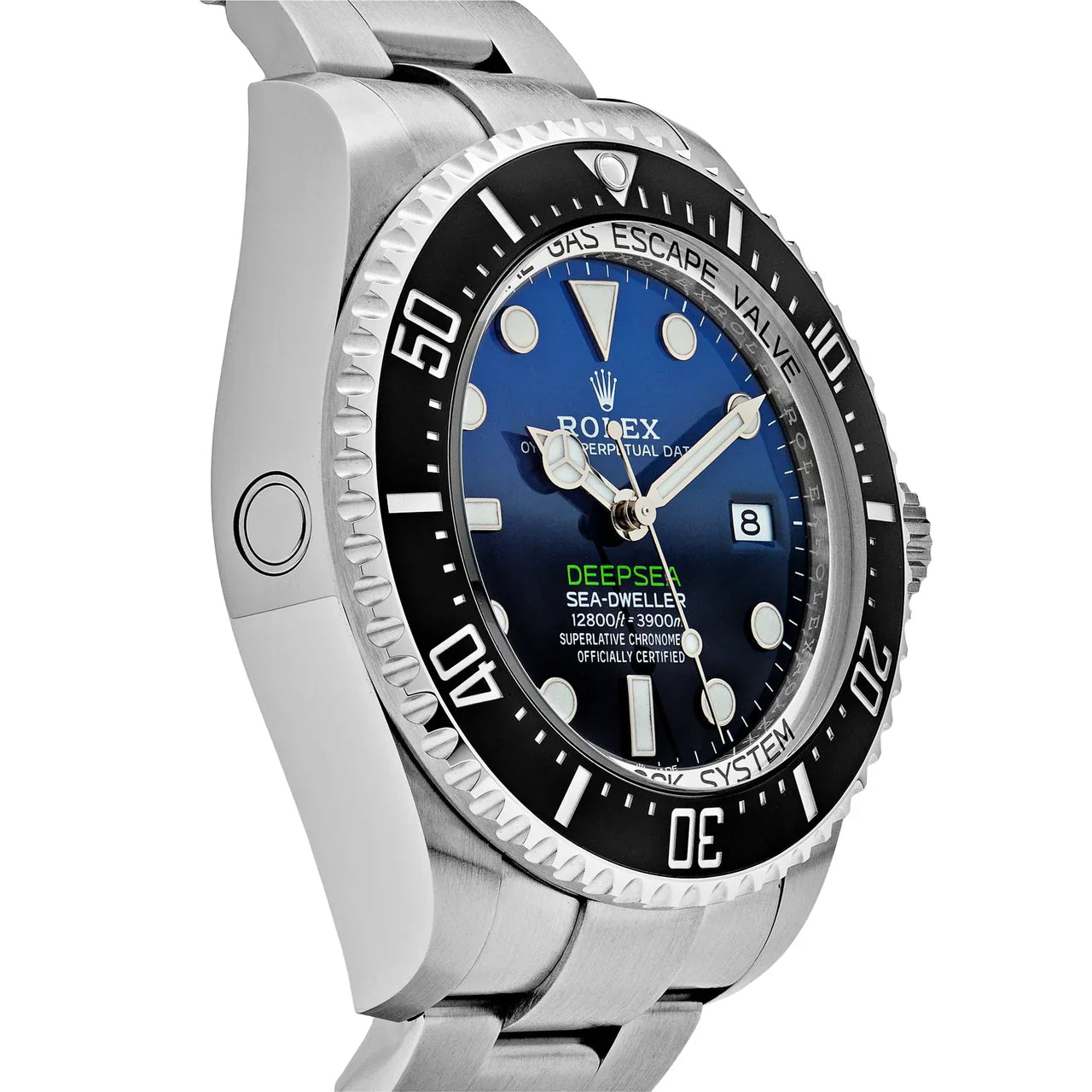 Rolex Deepsea Blue Dial 44 mm Metal Bracelet Men's Watch