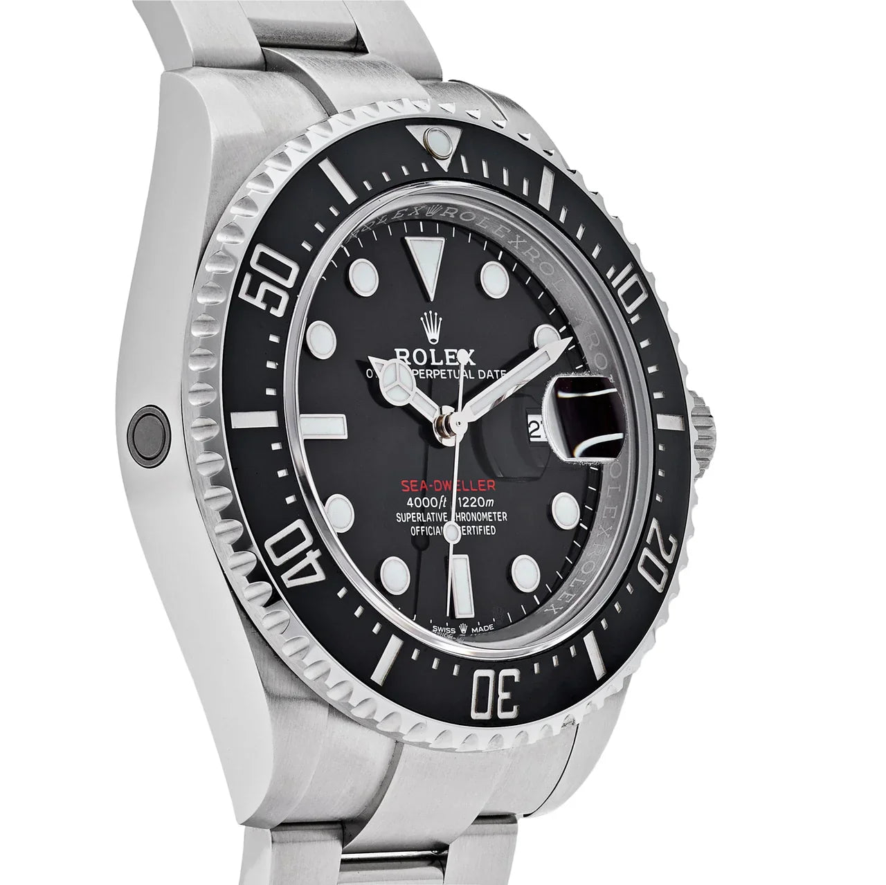 Rolex Sea-Dweller Black Dial 44 mm Metal Bracelet Men's Watch