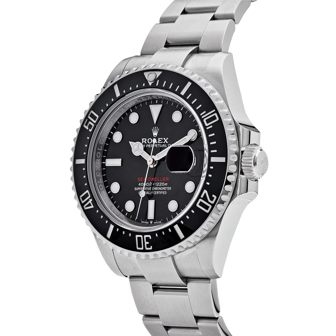 Rolex Sea-Dweller Black Dial 44 mm Metal Bracelet Men's Watch