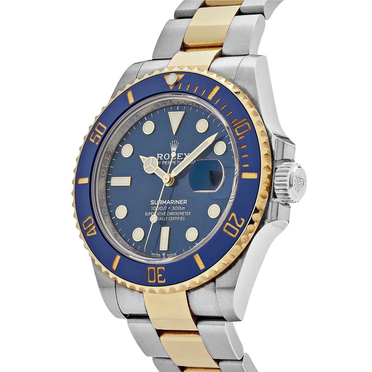 Rolex Submariner Blue Dial 41 mm Metal Bracelet Men's Watch (Ref. 076)