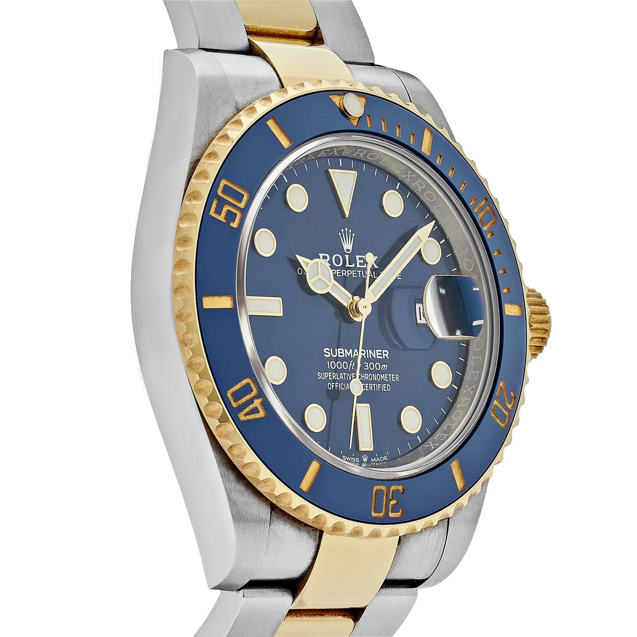 Rolex Submariner Blue Dial 41 mm Metal Bracelet Men's Watch (Ref. 076)