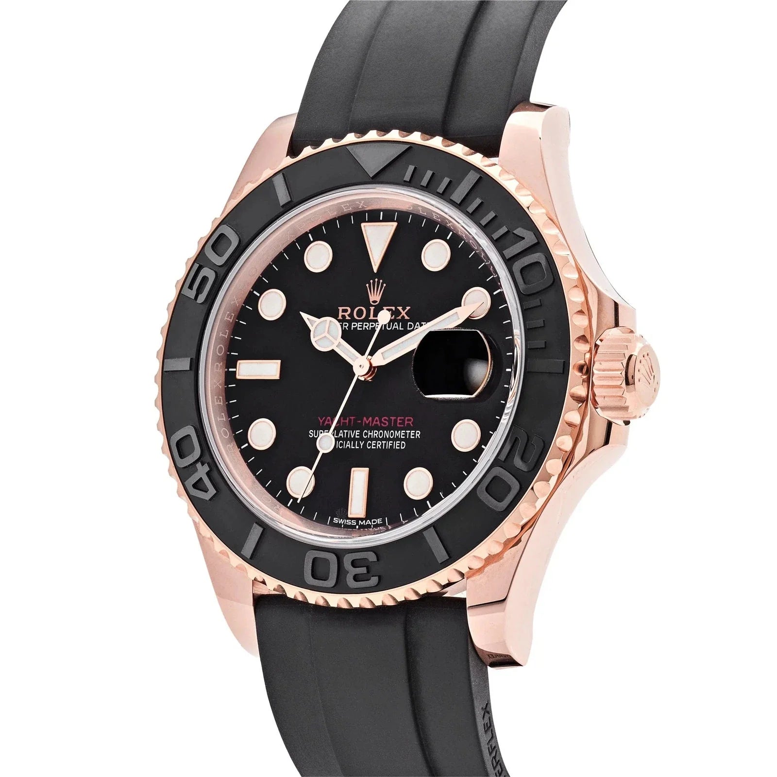 Rolex Rubber Yacht-Master Black Dial Men's Watch (Ref. 069)