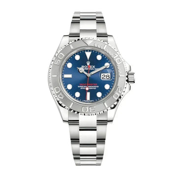 Rolex Yacht-Master Blue Dial 44 mm Silver Strap Men's Watch