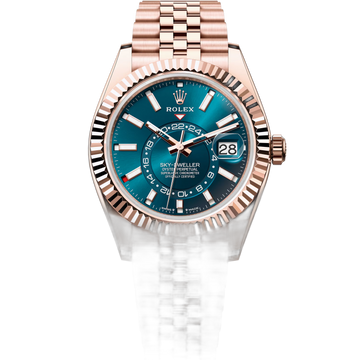 Rolex Sky-Dweller Blue Dial 42 mm Metal Bracelet Men's Watch (Ref. 016)