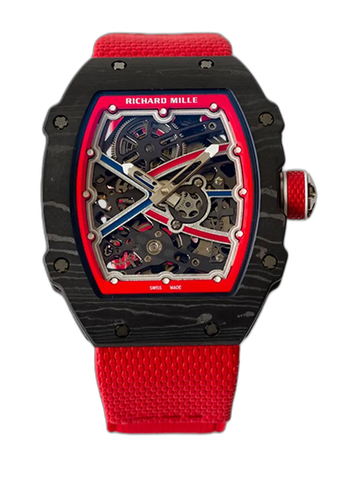 UMI RM 67-02 Sebastien Ogier Black Forged Carbon Red Fabric Strap Replica Watch