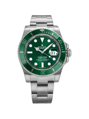 Rolex Submariner Green Dial 41 mm Metal Bracelet Men's Watch