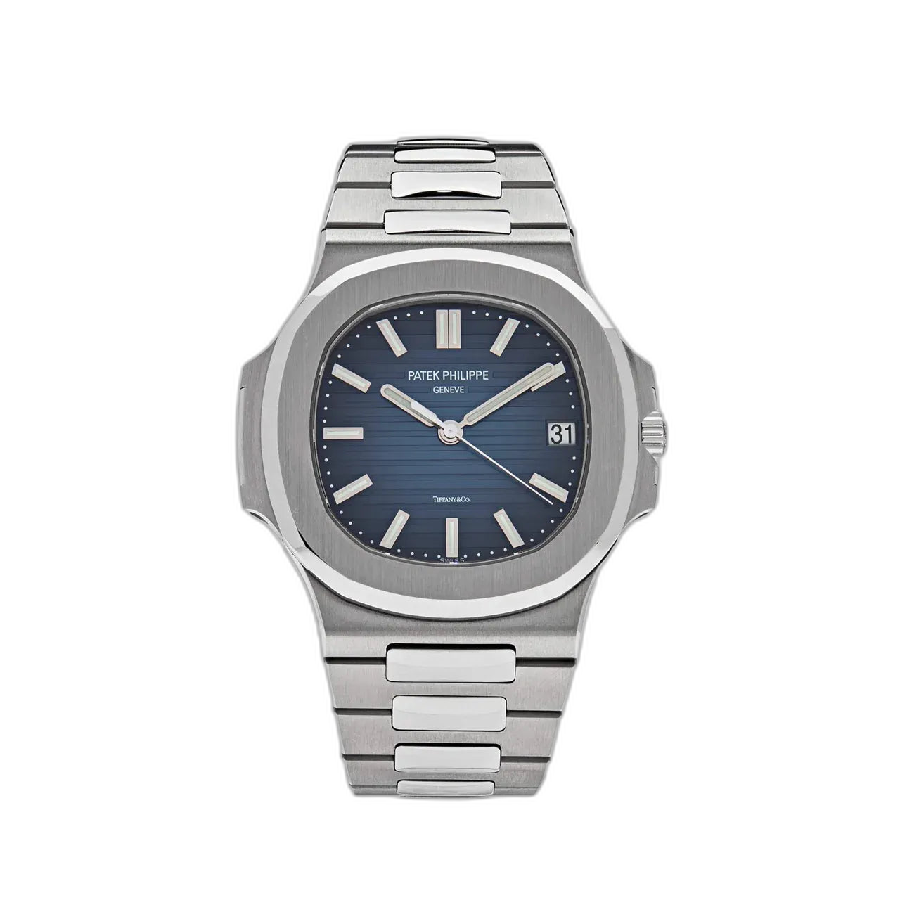 Patek Philippe Nautilus Blue Dial 41 mm Stainless Steel Bracelet Men's Watch (Ref. V2)