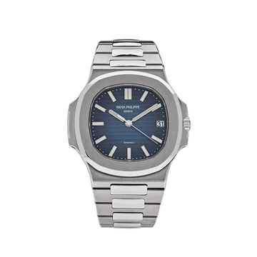 Patek Philippe Nautilus Blue Dial 41 mm Stainless Steel Bracelet Men's Watch (Ref. V2)
