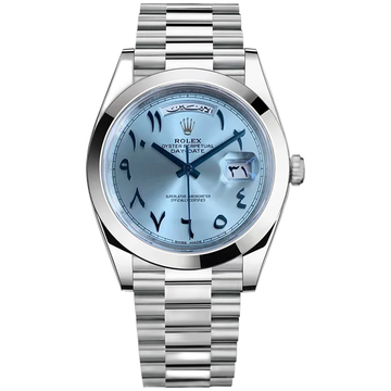 Rolex Arabic Numerals Day-Date 36 mm Metal Bracelet Watch