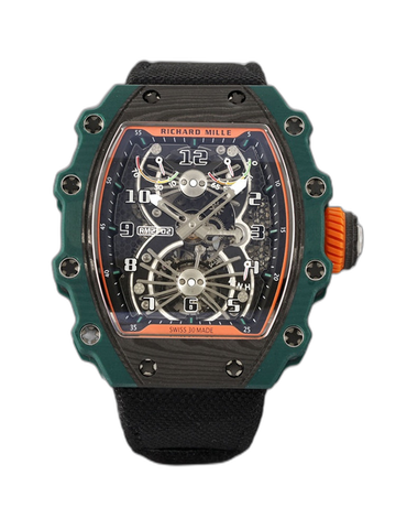 Swiss Made RICHARD MILLE RM 21-02 Replica Tourbillon Aerodyne Best Quality with Skeleton Dial