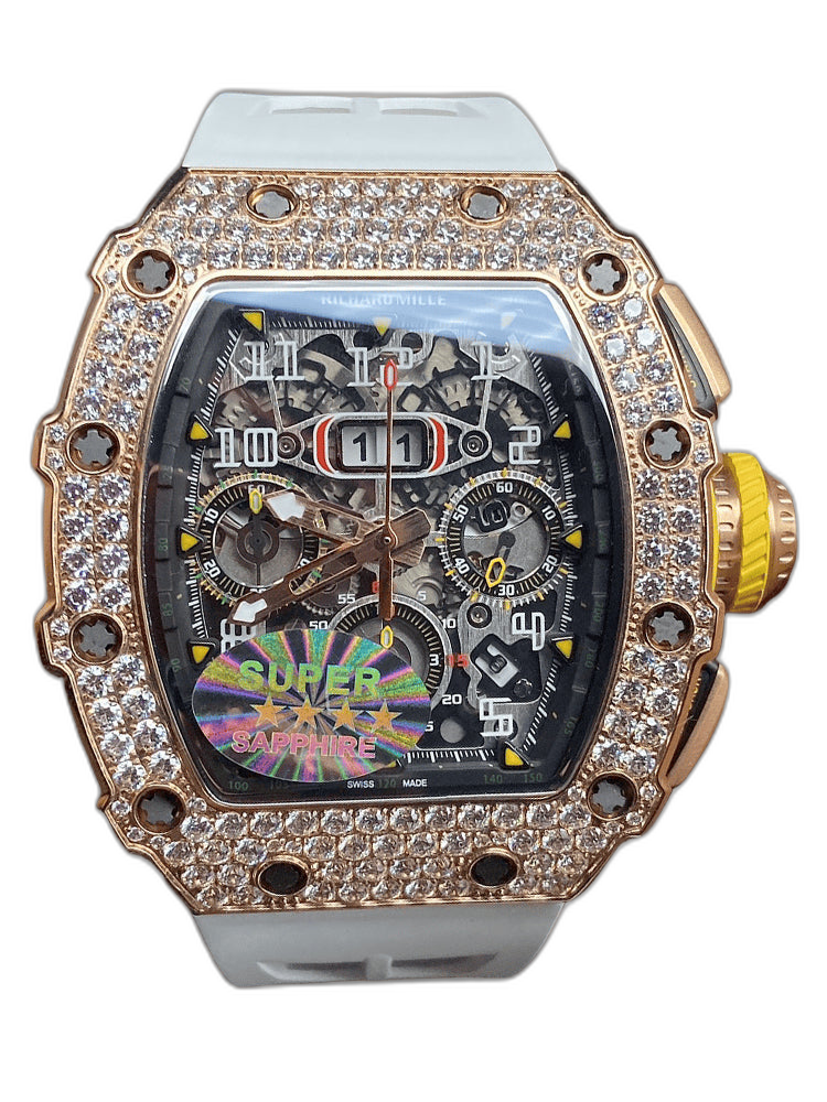 Richard Mille RM 11-03 Replica Watch For Men – Swiss Movement, Diamond-Set Bezel, Luxury Timepiece