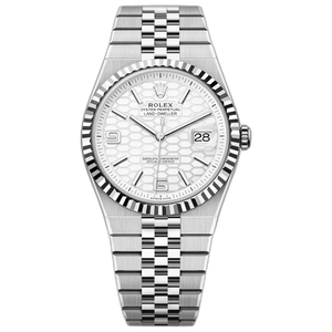 Rolex Land-Dweller White Dial 41 mm Metal Bracelet Men's Watch