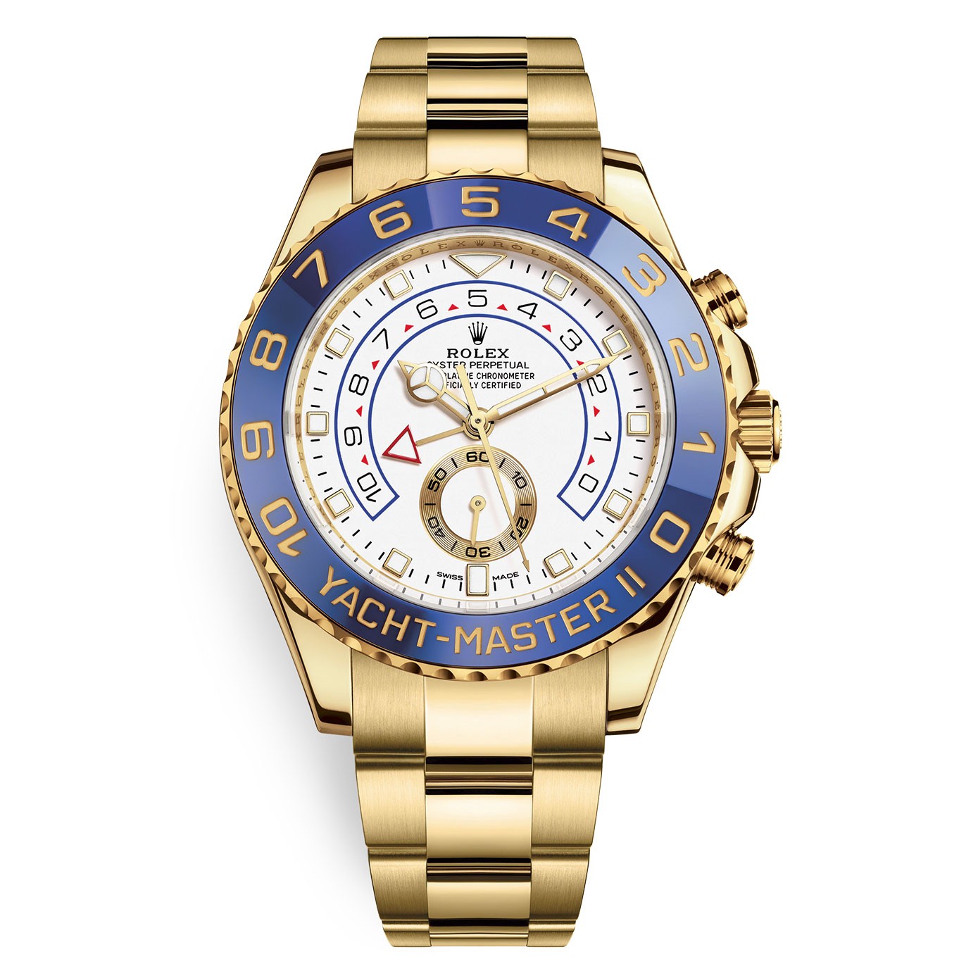 Rolex Yacht-Master II White Dial 44 mm Metal Bracelet Men's Watch (Ref. 084)