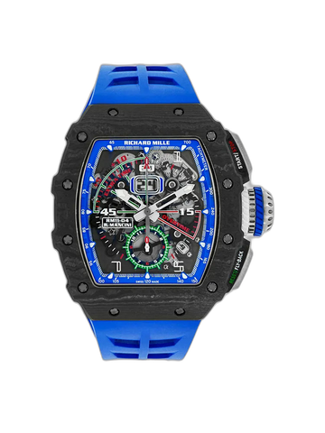 Richard Mille RM 11-04 Replica Skeleton Dial Blue Rubber Strap Luxury Sports Watch